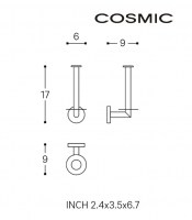 MEDIDAS PORTARROLLOS VERTICAL START COSMIC